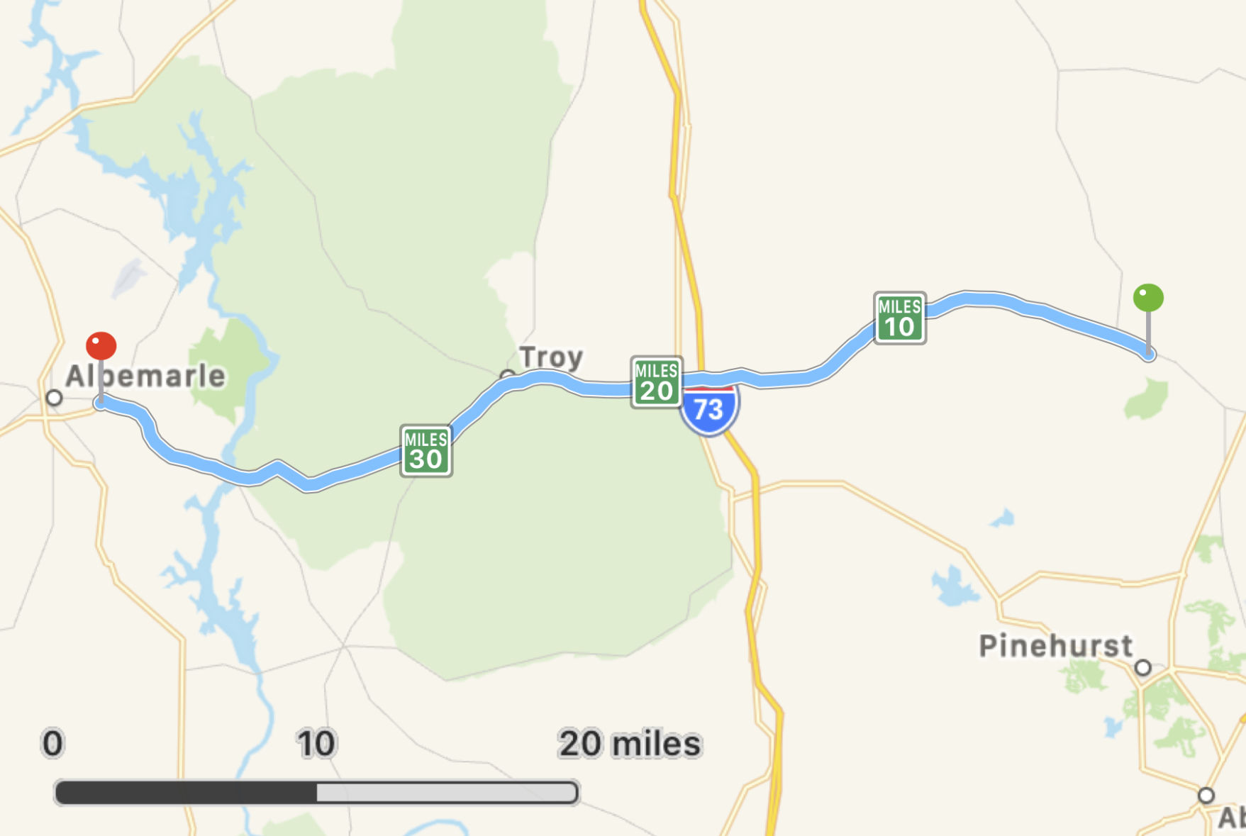 path of a police chase